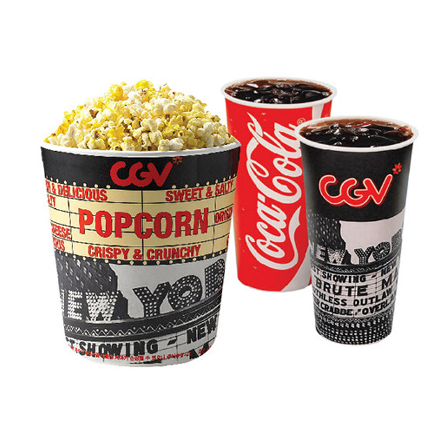 CGV [직영점 키오스크 전용] CGV 콤보 [팝콘L + 탄산M 2잔] 모바일쿠폰 : 기프티스타