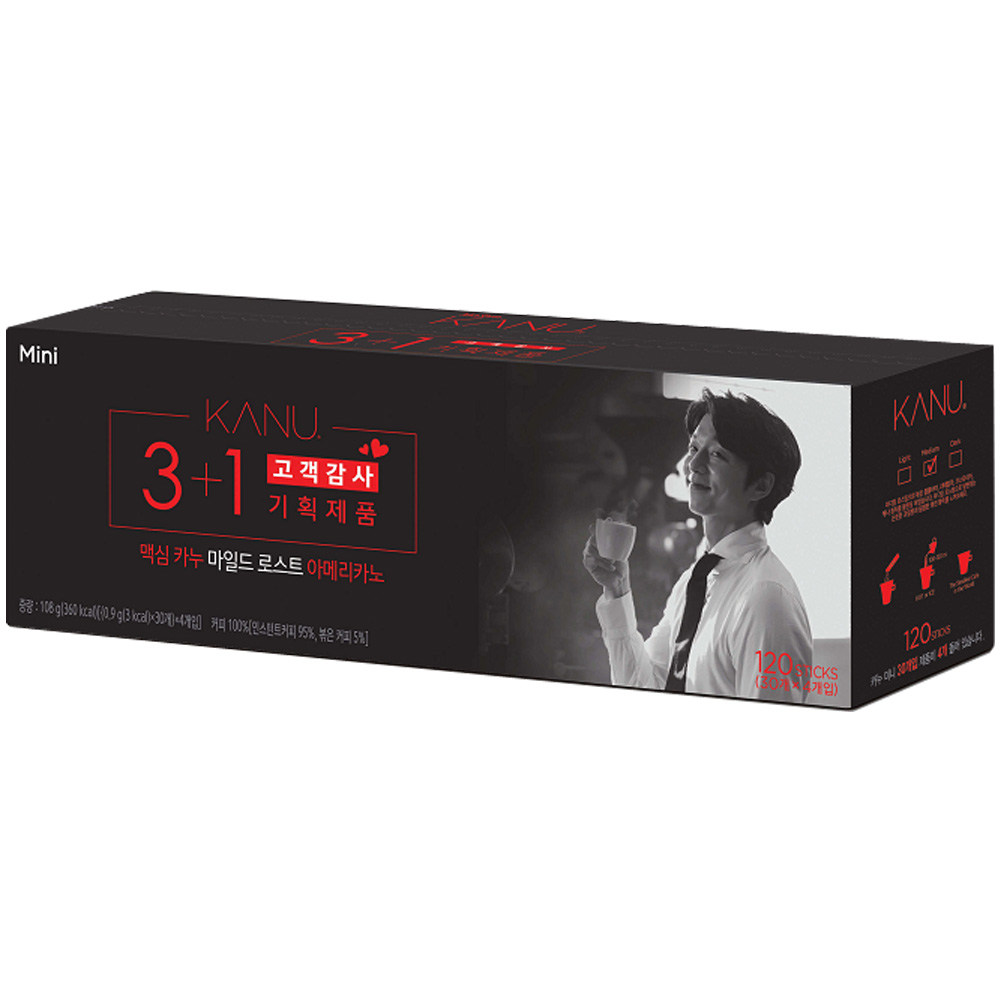 동서식품 카누 미니 마일드 로스트 아메리카노 120T(30T x 4개) : 도매365.com