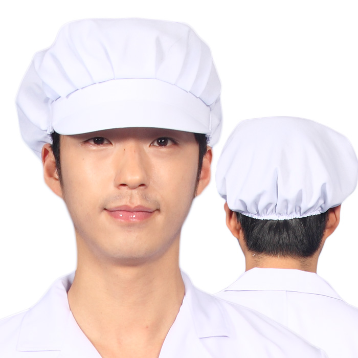 CA10 푸른빛마뜨 창 위생 모자 고무줄고정 식당 직원용 업소용 : 웰컴가운