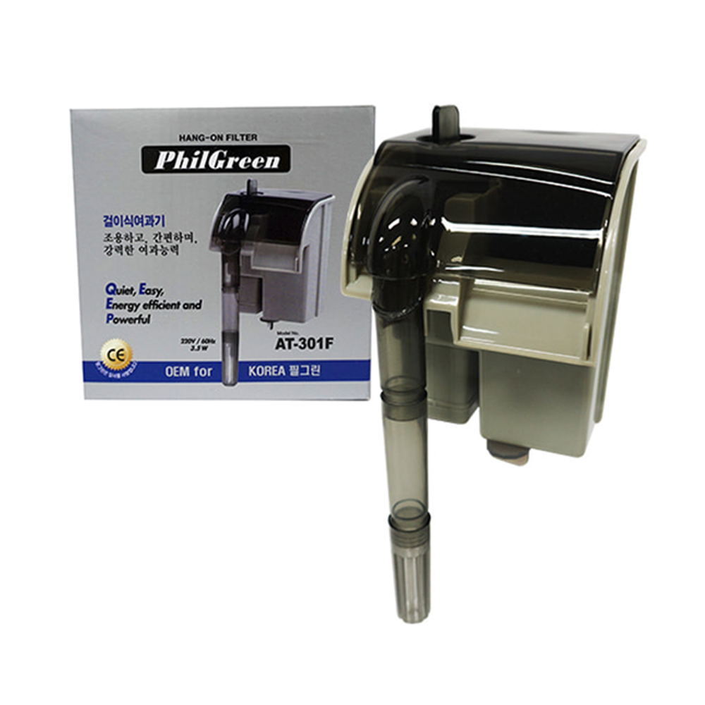 걸이식여과기 필그린 AT-301F (3.5W) 저소음 어항여과기 : 올블루