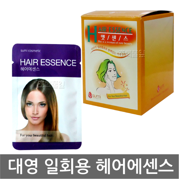 수미 헤어에센스 10G x 1팩/일회용 헤어 오일 에센스/대영/일회용팩/트리트먼트 대용 : 초록풀잎
