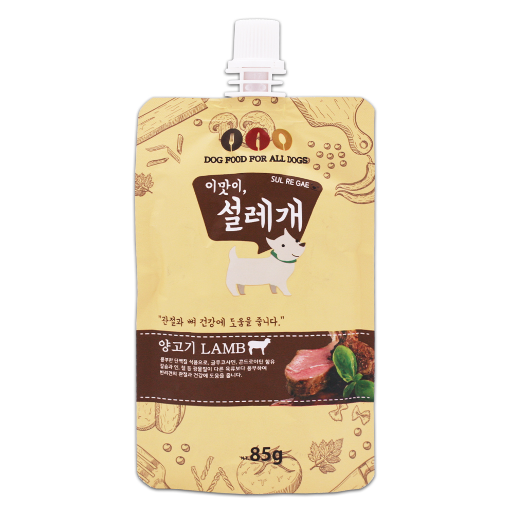 이맛이 설레개 강아지죽 유동식 닭고기 설래개 췌장염 설레게 츄르간식 : 펫앤아이