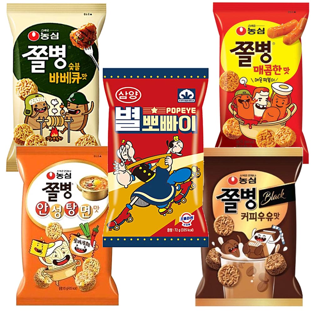 쫄병스낵/별뽀빠이 등등 스낵 모음//한상자 /과자 : 가나다유통