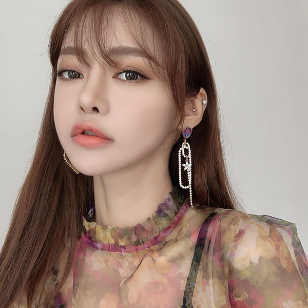 하트빔 그라데이션언발귀걸이 : 수앤수악세사리