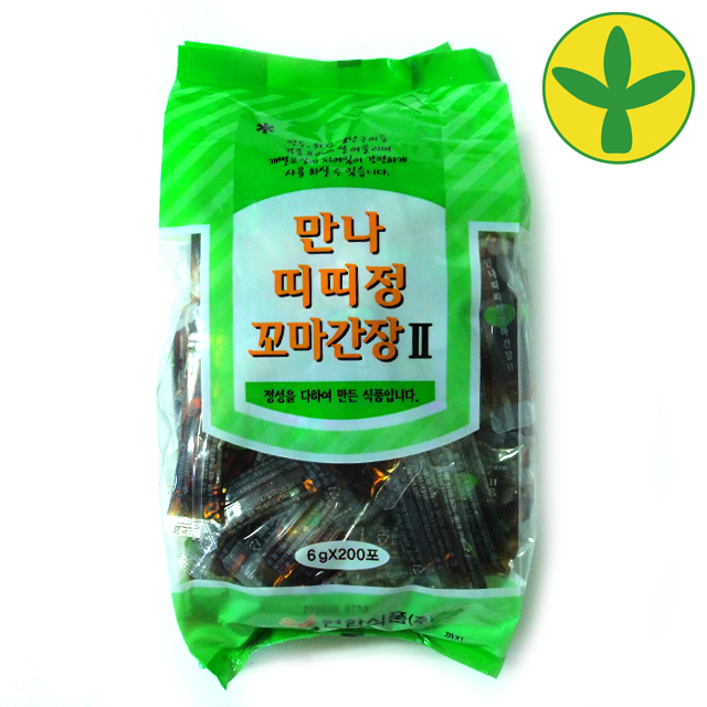[연합식품] 만나 띠띠정 꼬마간장 6g X 200개입(모양 : 스틱형) : 새마을식자재유통
