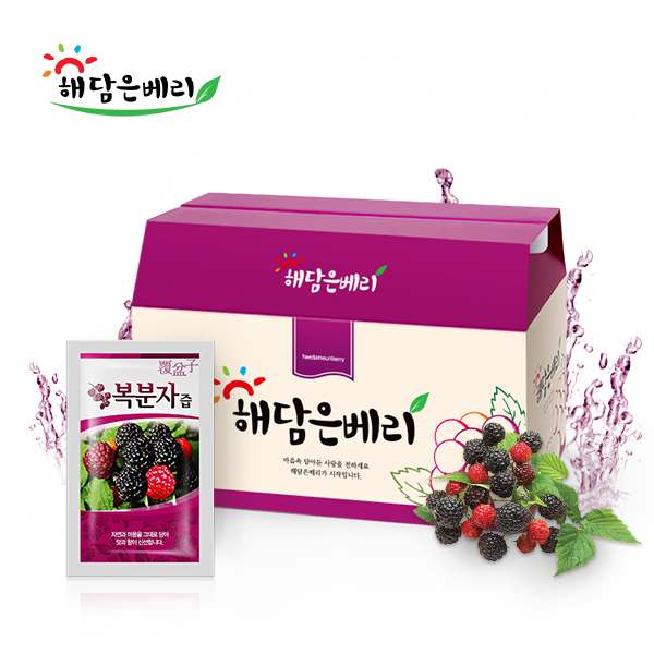 해담은베리 순수 복분자원액2병 (100 토종복분자) : 해담은 베리