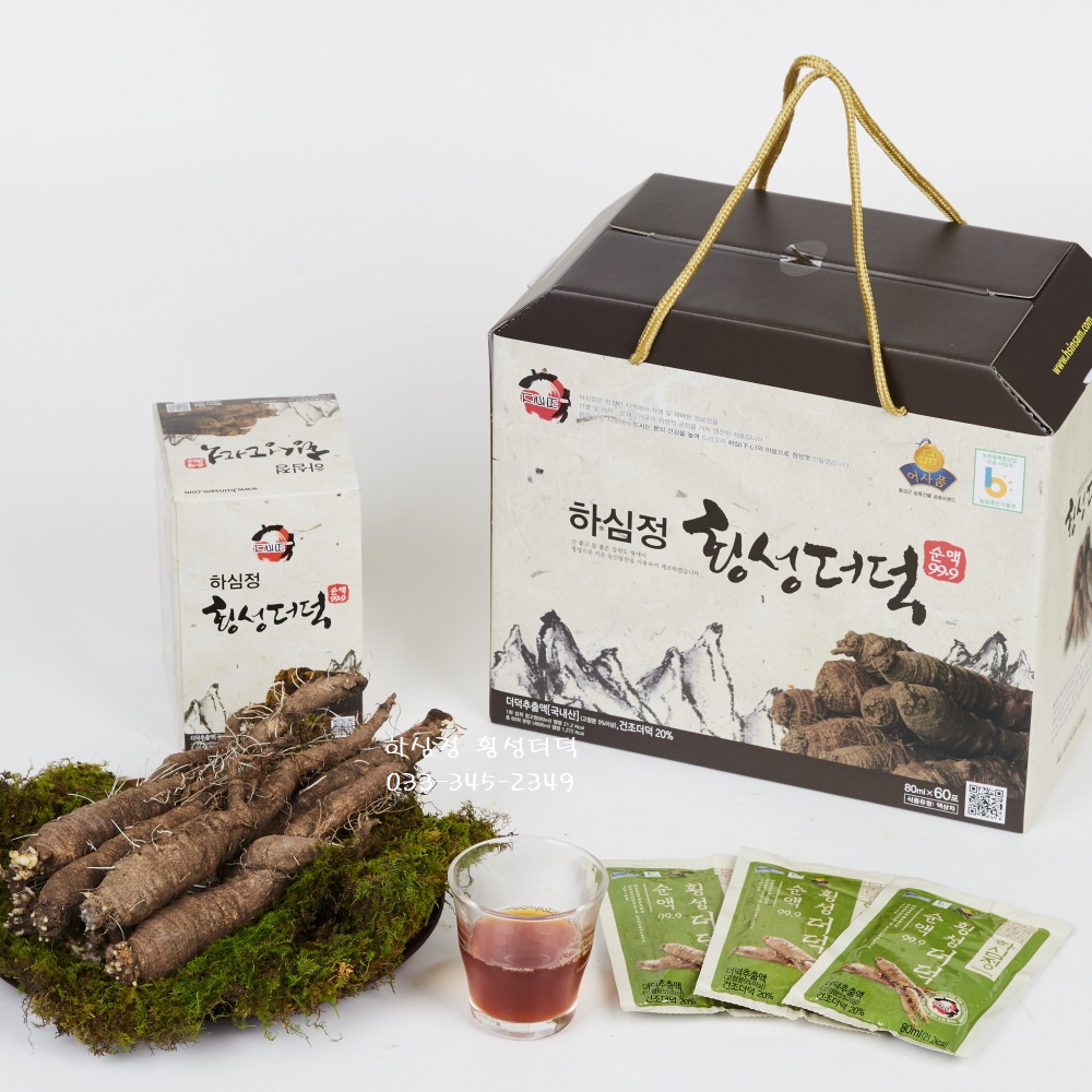 횡성 더덕순액 80mlx60포 더덕즙 건강즙 : 하심정 더덕