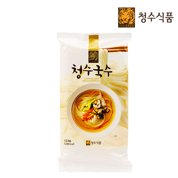 [청수식품] 청수 국수 15인분(봉지) 1.5kg x 1봉 : 지오그루