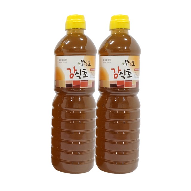 하동 대봉 감 식초 900ml 2개  효능 3년 숙성 천연 자연 발효 피로회복 비타민A 음식 : 스마트에코라이프