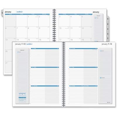 170486 AAG70200910 - At-A-Glance Outlink Weekly Planner Refills AAG70200910 - 한 눈에 아웃 링크 위 : 해피웰빙