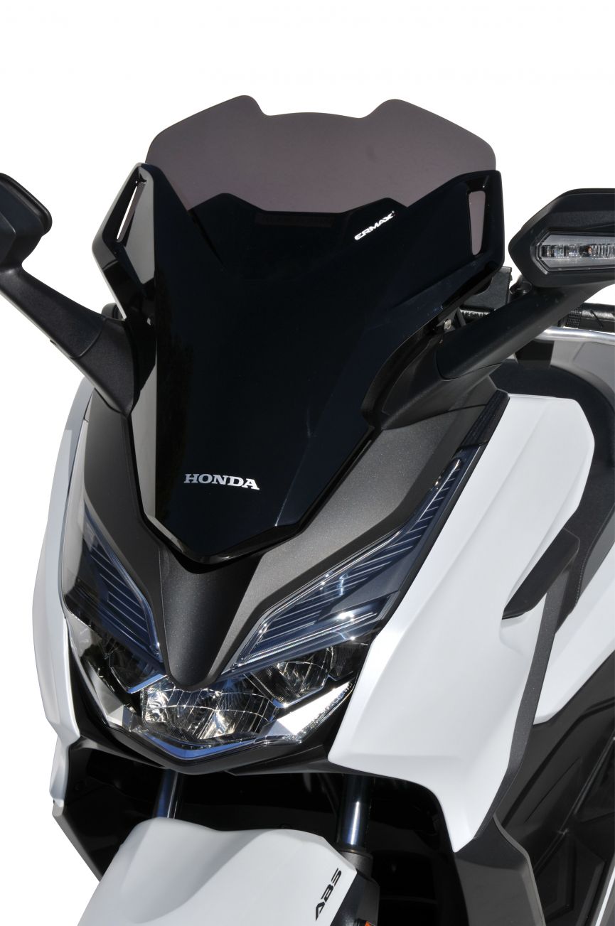 ERMAX 이알맥스 혼다 올뉴 포르자300(18-20)전용 스포츠 윈드스크린(39CM 라이트 블랙 컬러)  : 모토디자인