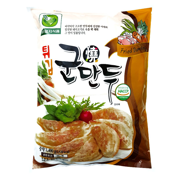 엄지식품 튀김군만두 1.4kg (28g x 50개입) : 신일푸드팜