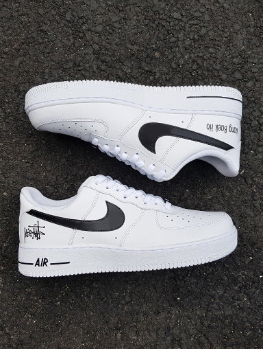 구매문의 톡톡 [정품] 나이키 에어포스 X 스투시 커스텀  Nike Airforce x Stussy : 뉴데이 디자인