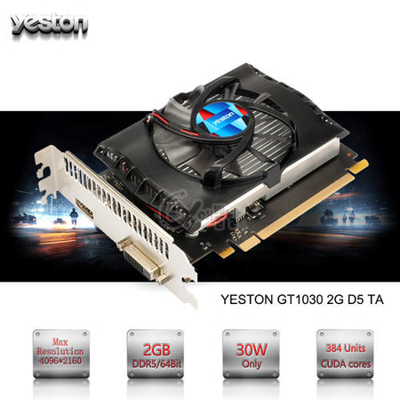 Yeston GeForce GT 1030 GPU 2 기가바이트 GDDR5 64 bit 게이밍 Desktop computer PC Video 그래픽 Car/GD-A22408 : A Plus Nal - 네이버쇼핑