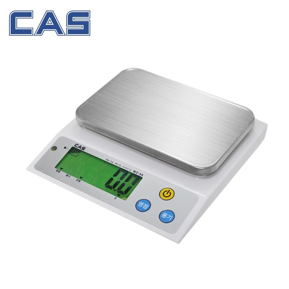 카스 주방저울 1kg/0.1g 핸드드립 제빵 제과 요리 가정용 주부저울 WZ-3A CAS : 더조은계측저울