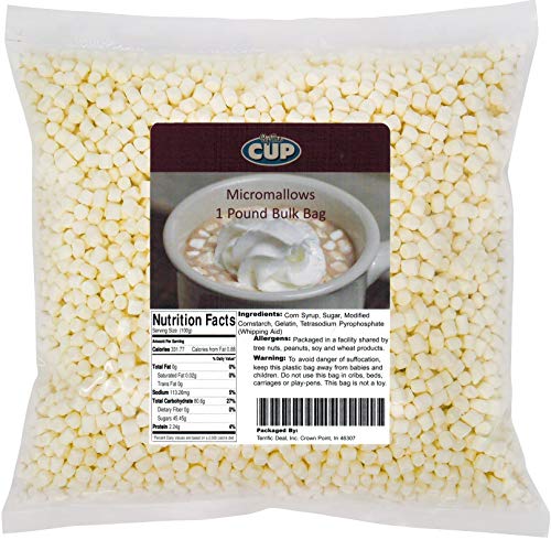 417971 By The Cup Soft Micro Marshmallows 1 Pound Bulk Bag 바이 더 컵 소프트 마이크로 마시맬로 453.6g 벌크 : 해외직구 글로마켓 B