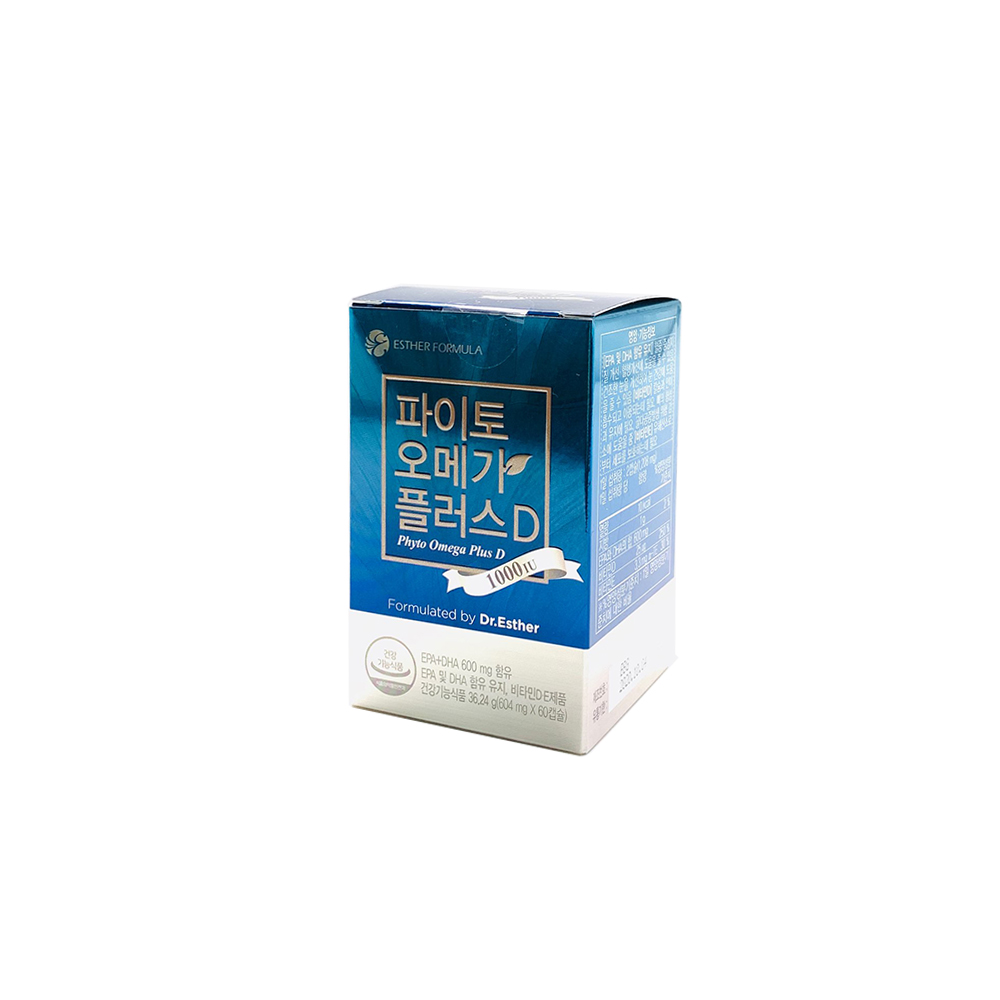 에스더포뮬러 파이토 오메가 플러스D 604mg x 60캡슐  : 주식회사 아나이스