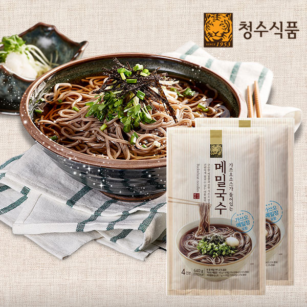 [청수식품] 가쓰오소스가 들어있는 메밀국수 640gx1봉 소스포함 : 지오그루