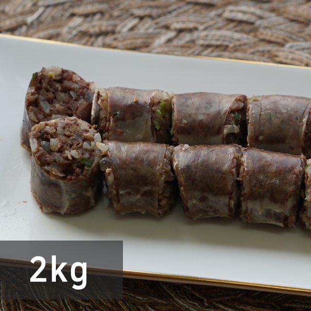한가득 전통순대 2kg 토종 야채 고기순대 술안주 간편식 : 한가득순대족발