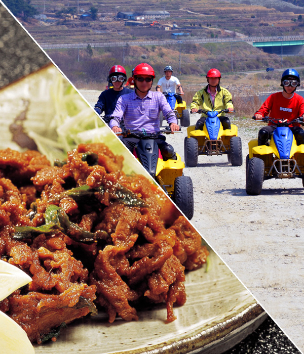 [경남 산청]산악모터바이크, 모터바이크+중식 패키지 : 사람과바다
