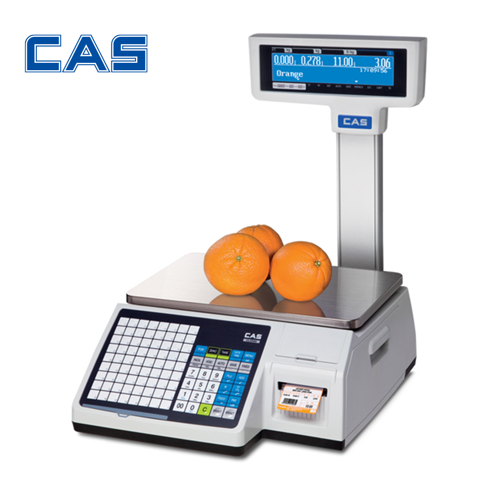 카스 CL5200-15P 마트 슈퍼 과일 청과 야채 라벨프린터저울 유통형저울 15kg : 전자저울 종합몰