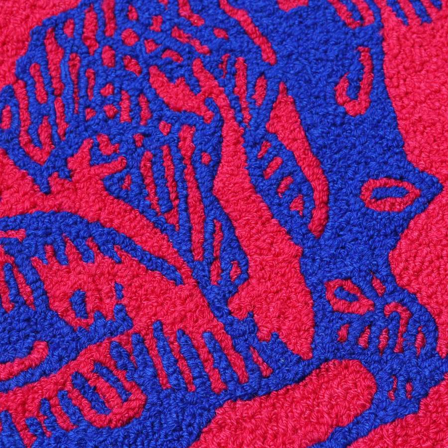 BULLDOG RUG 34-inch wide x 27-inch tall 차이나타운 마켓 불독 러그 : 레인보우쇼핑센타