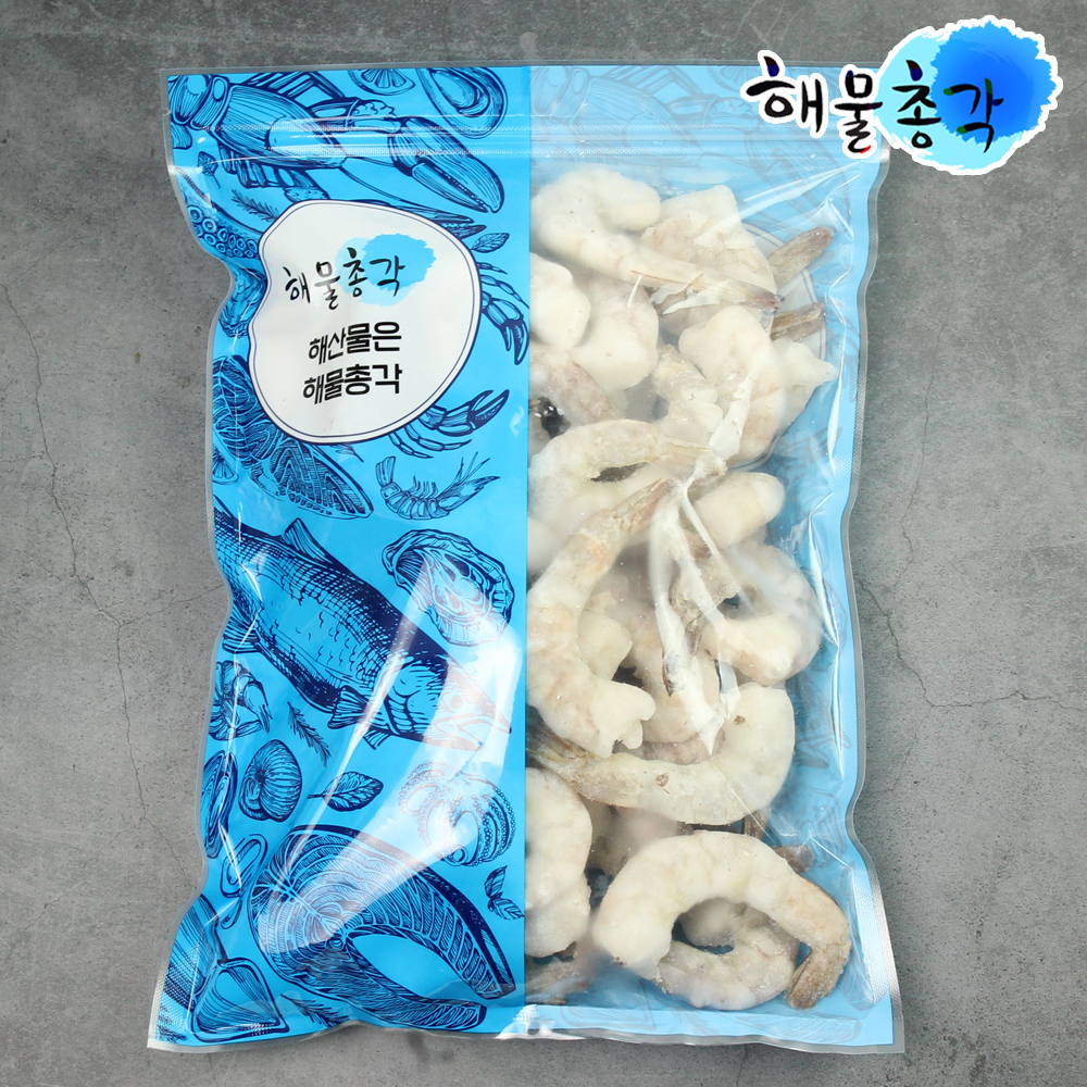 생 칵테일새우 900g(실중량) 냉동 깐새우 감바스용 새우살 : 해물총각