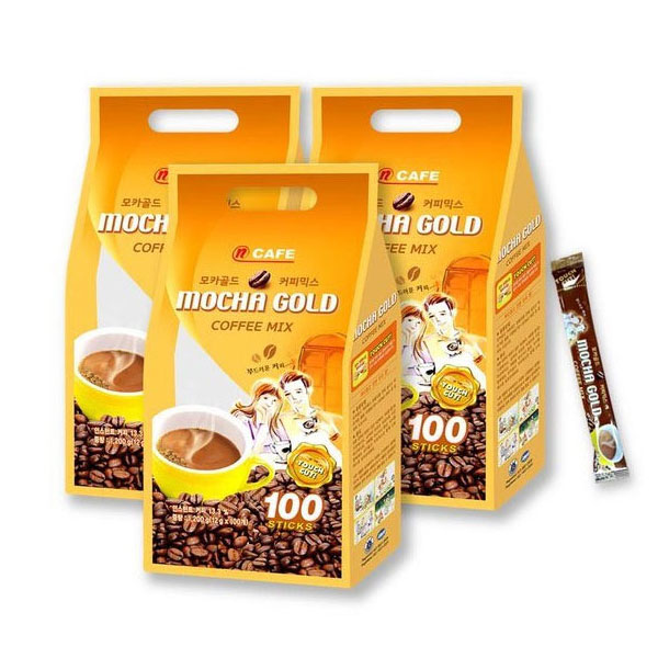 N CAFE 엔카페 모카골드 커피믹스 12g 100T x 3봉 : 비령마켓