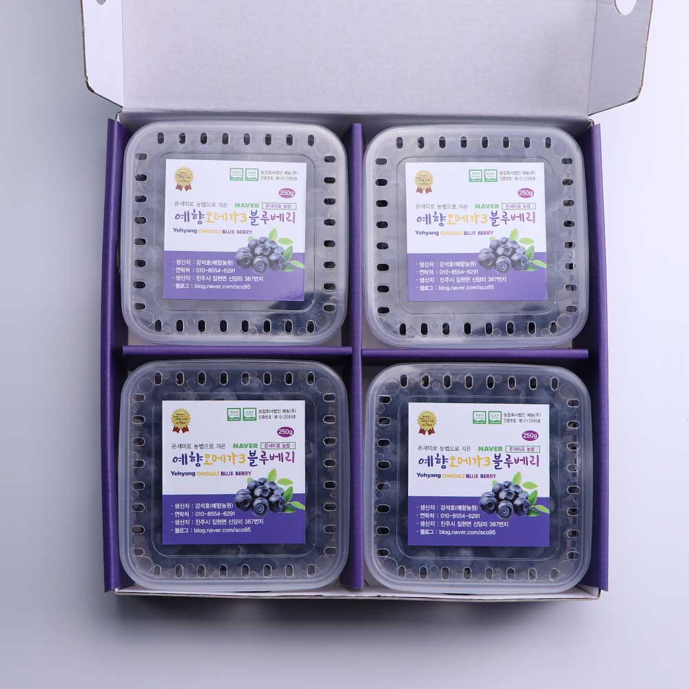 예향농원 온새미로농법 GAP 블루베리 1kg 생과 : 마켓베이