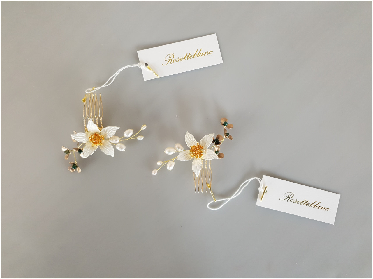 [웨딩헤어콤 091118-4] 로제블랑, 웨딩헤어장식,셀프웨딩 : 로제블랑