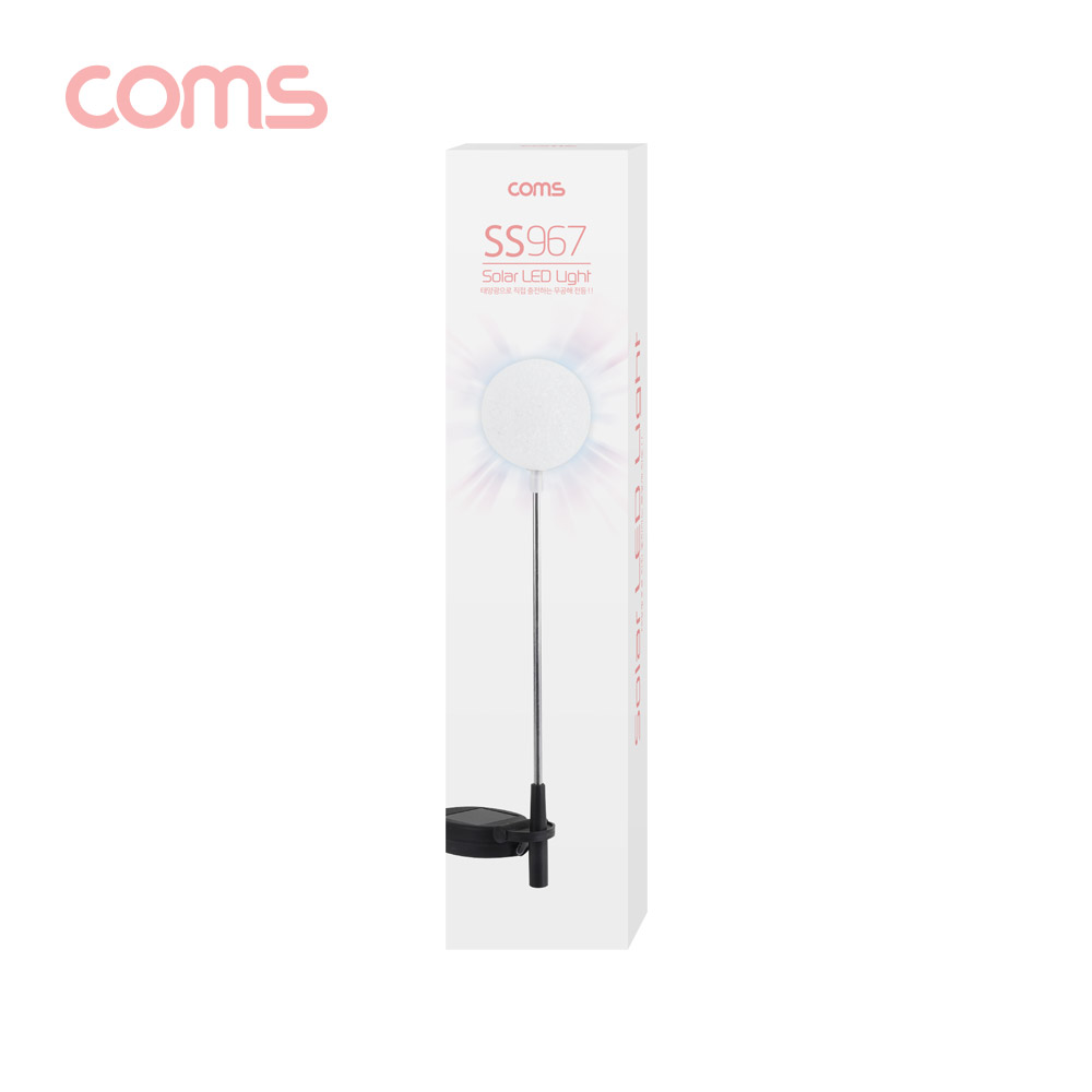 Coms 태양광 LED 정원등 White 스노우볼 600mAh SS967 R : rosevie