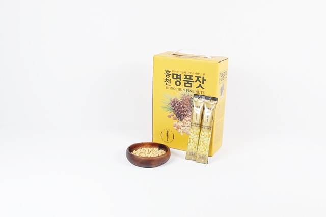 햇잣 8g 50개 백잣 홍천잣 삶지않은 국산잣 : 홍천 명품잣 영농조합법인