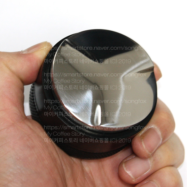 홈아트 덴테이션 58mm 핸들리스 레벨링툴 도징 탬퍼 HOMART / 마카롱탬퍼 : 마이커피스토리