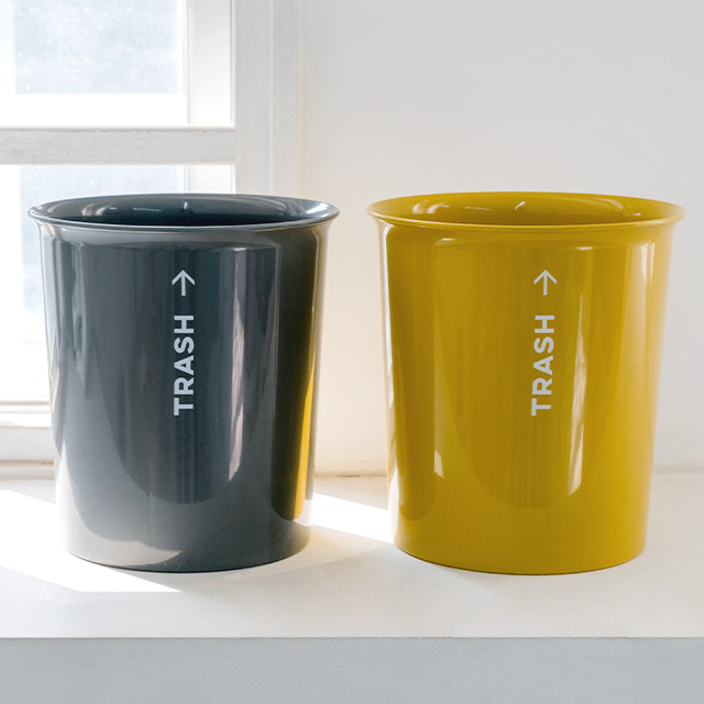 뚜껑없는 심플 다용도 쓰레기통 오픈 사무실 휴지통 5L : 에브리데이라이프