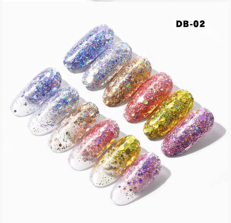 보석 샤인글리터 혼합 젤네일 AB mixed glitter : 네일데이