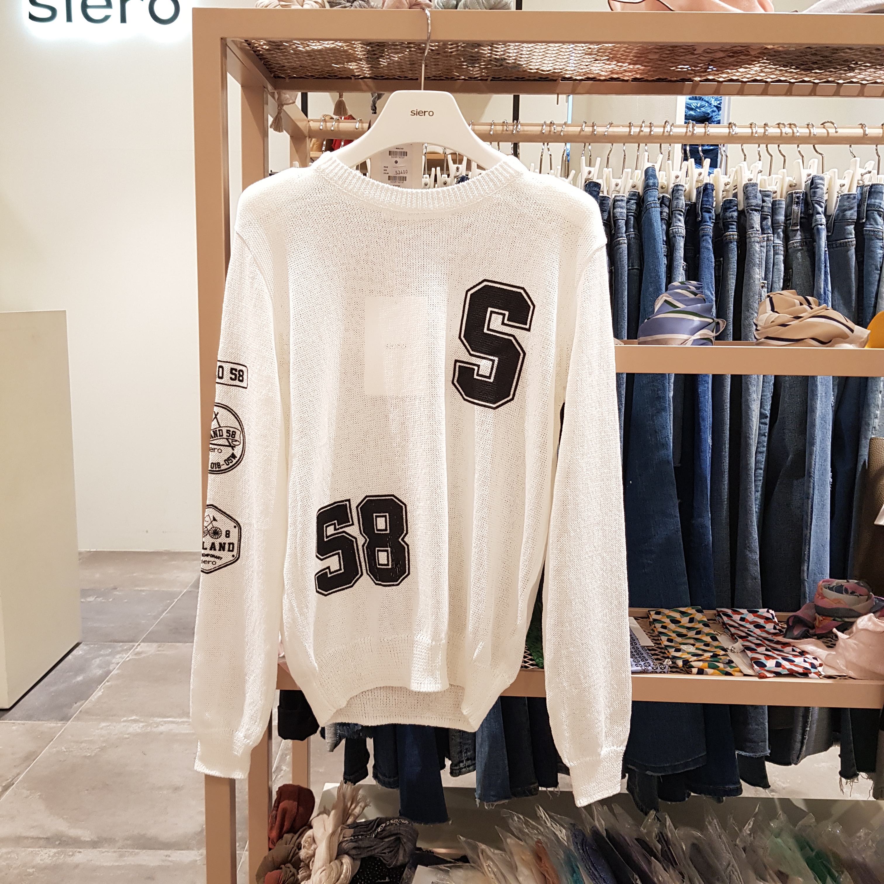 [siero] 와펜프린트 니트티셔츠 SB2KTF106 : 현대대구시티아울렛 시에로
