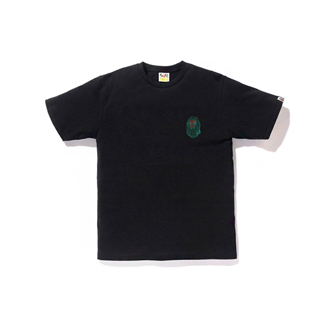 [국내배송] 베이프 스와로브스키 A BATHING APE SWAROVSKI Ape Head Tee Black : 베이스먼트 스토어