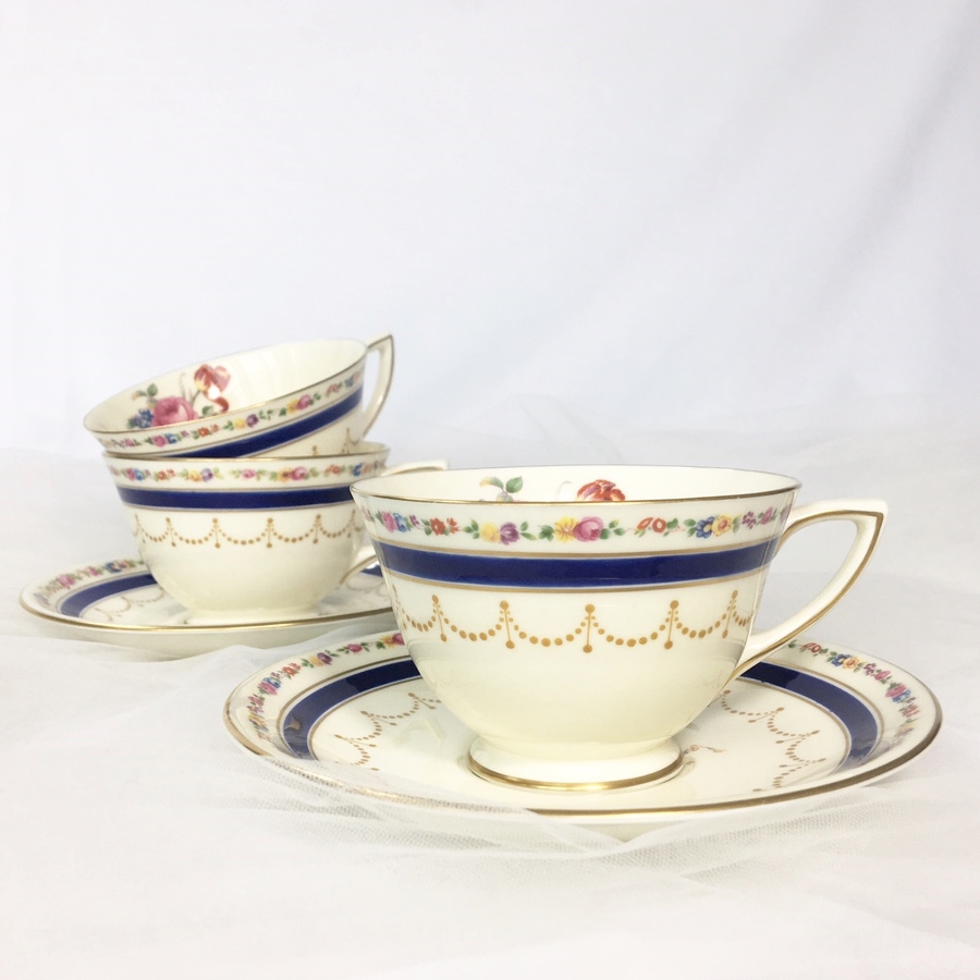 로얄덜튼 뷰마리스 컵앤소서 Royal Doulton Beaumaris 로열덜튼 보리메스 영국 빈티지 커피잔 찻잔 세트 앤틱접시 : 레제드라마