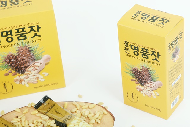 햇잣 8g 10개 백잣 홍천잣 삶지않은 국산잣 : 홍천 명품잣 영농조합법인