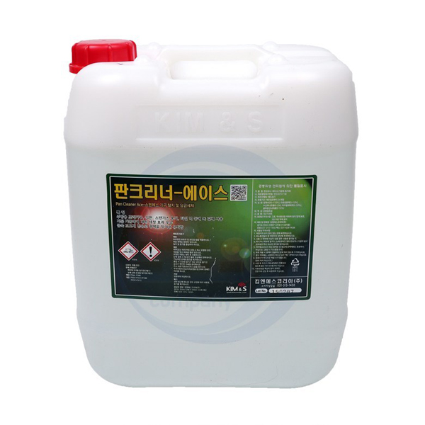 킴엔에스 담금세제 판크리너에이스18.75L 스텐레스 식판 주방기구 기름때제거 및 세정제 : 에스와이클린