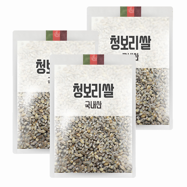 조은약초 청보리 청맥 녹색보리 1kg x 3 : 조은약초