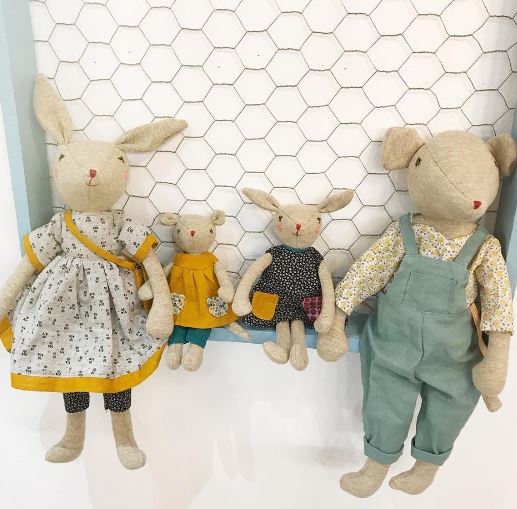 [710550] 아빠 마우스 애착인형 La Famille Mirabelle Chicoré 44cm : 물랑로티