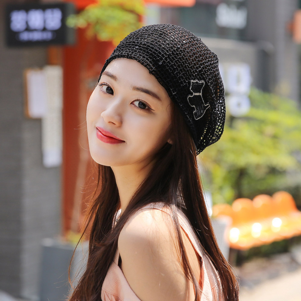 비니 여름 헤어두건 여성모자 메쉬 밴드 네트아가사비니 (2컬러) : 웨스트무브
