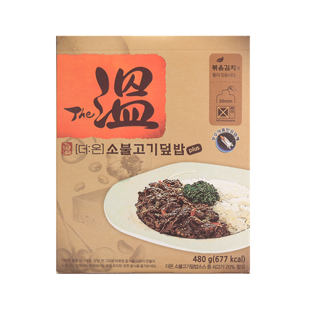 더온플러스 소불고기덮밥/ 원터치 발열도시락 전투식량 등산 낚시 캠핑 비상식량 : 전투식량닷컴 스토어