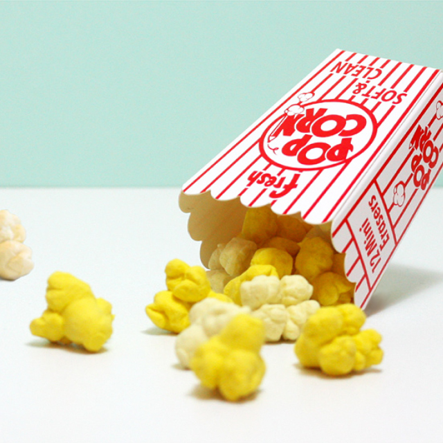 [스튜디오딩동] 팝콘 지우개 세트(Popcorn erasers set) : chachap