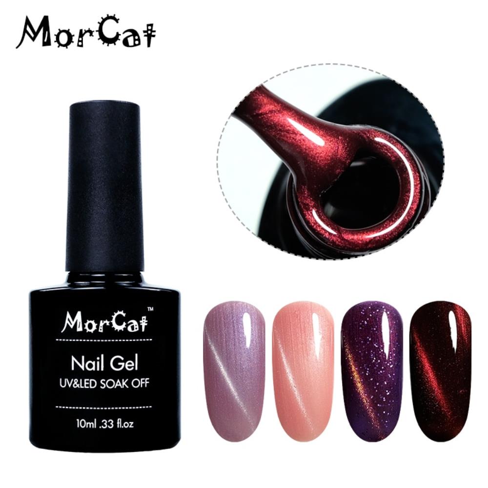 MorCat Cat Eye Gel Nail 마그넷 바니쉬 소크 오프 네일 : 야부끄