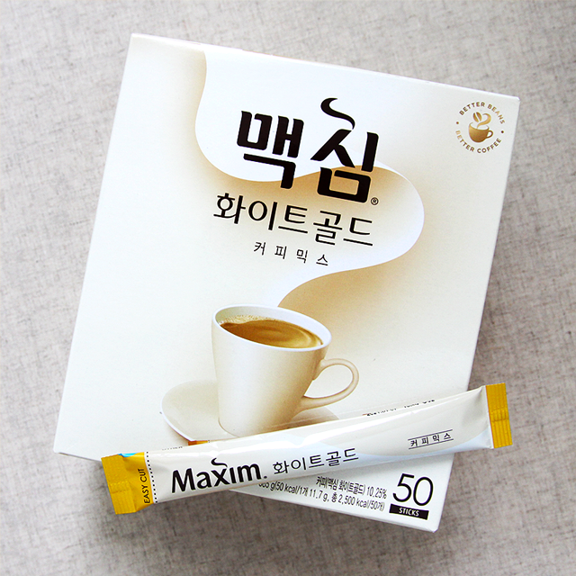 동서식품 맥심 화이트골드 커피믹스 50T : Teaman
