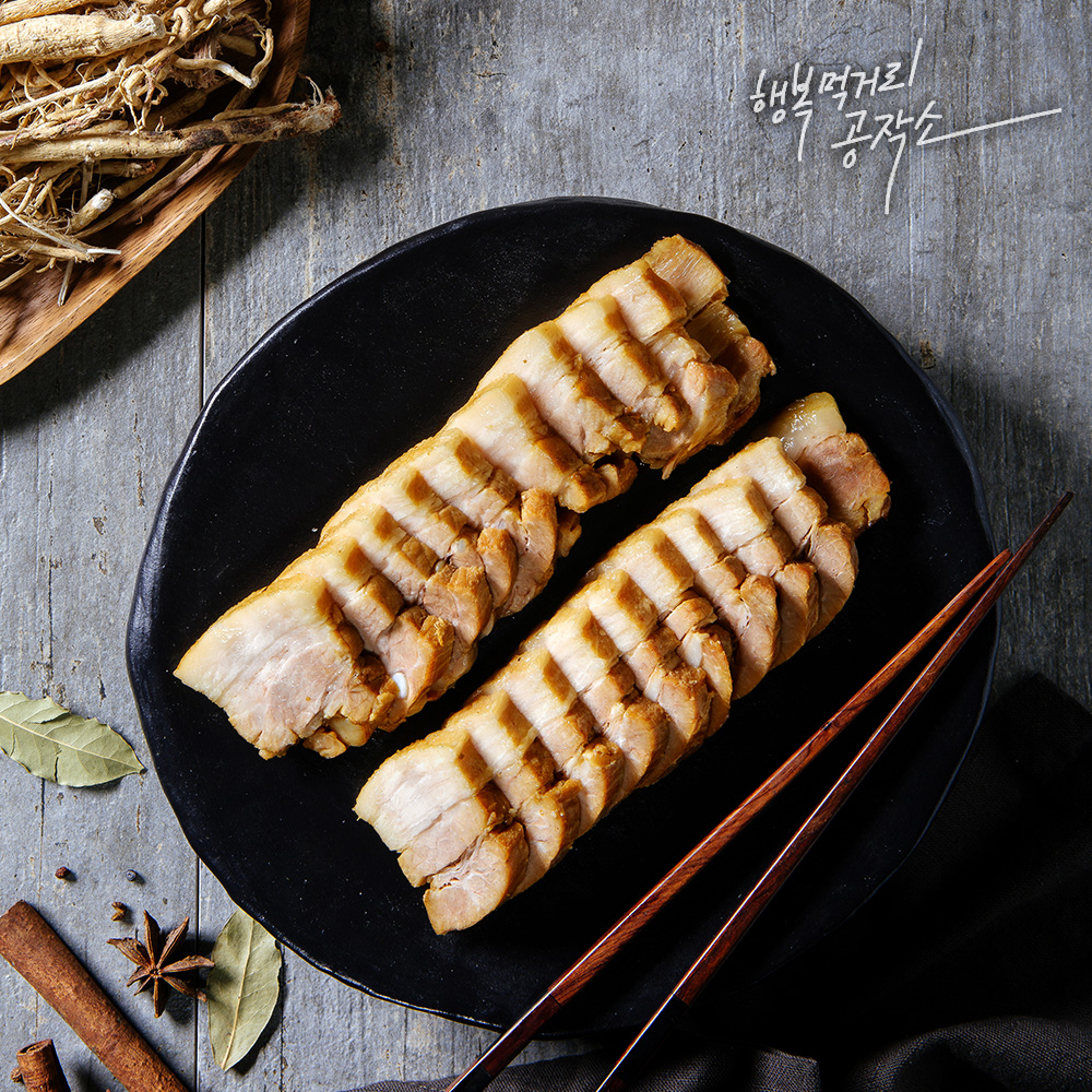 냉장보쌈 황기품은 통삼겹보쌈 300g : 아빠식당