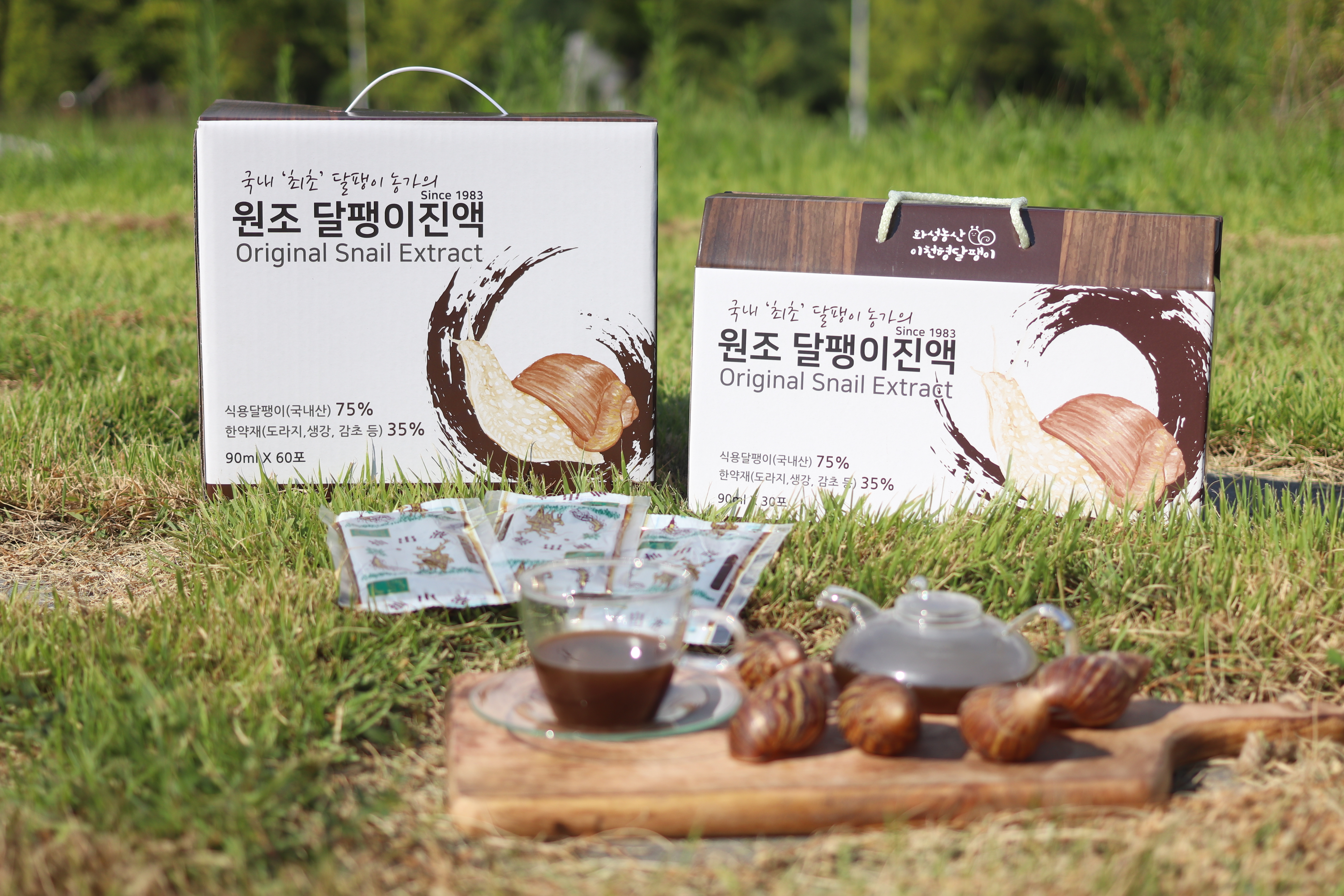 이천형의 화성 달팽이 엑기스 1박스 90ml 30포, 60포 (선물용 / 실속형) 콘드로이친 : 이천형달팽이