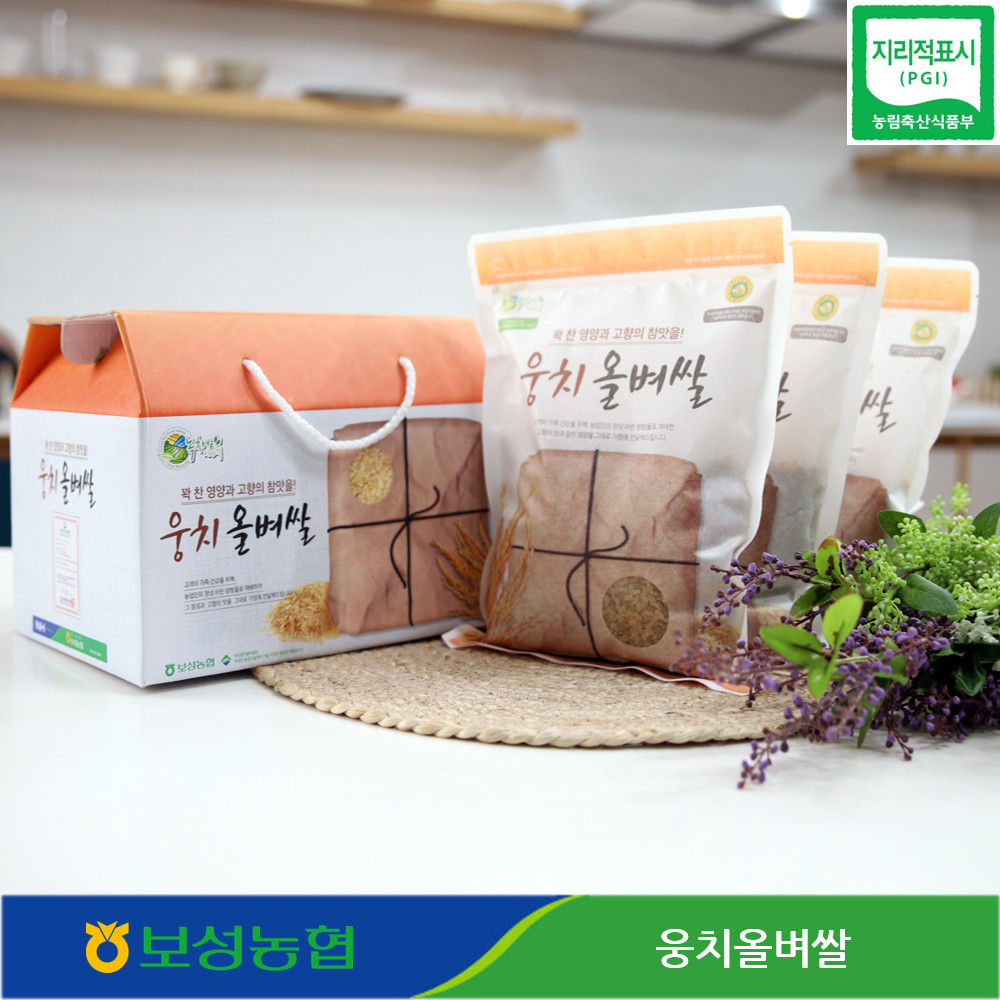 보성농협 2024 웅치 올벼쌀 선물세트 800g x 3개입 : 보성농협 녹차밭이야기